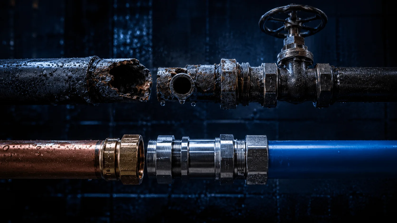 Pipe repair and replacement in a Valencia building